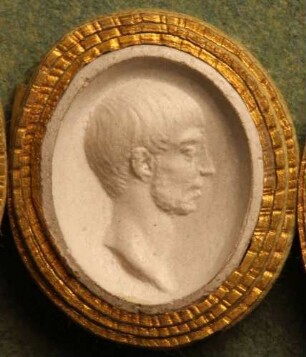 Kopf des Titus Tatius (Daktyliothek, Zweites Historisches Tausend)