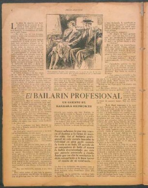 El bailarín profesional : Un cuento de Barbara Hedworth
