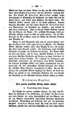Siebentes Capitel. Der zweite punische Krieg (218 - 201)