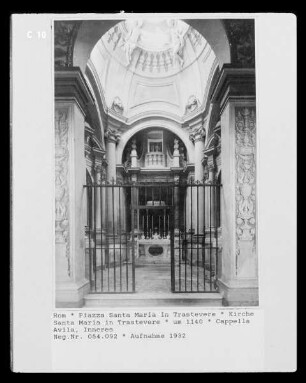 Santa Maria in Trastevere — Cappella Avila