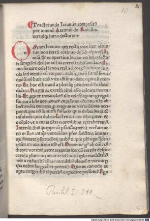 Tractatus de ieiuniis