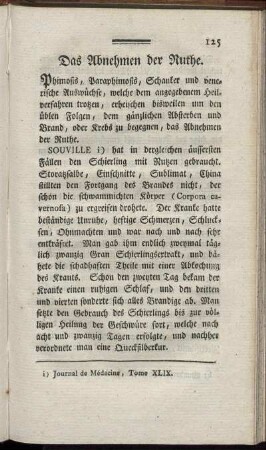 Das Abnehmen der Ruthe.