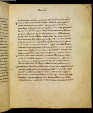 De praedestinatione sanctorum [u.a.] - Staatsbibliothek Bamberg Msc.Patr.34