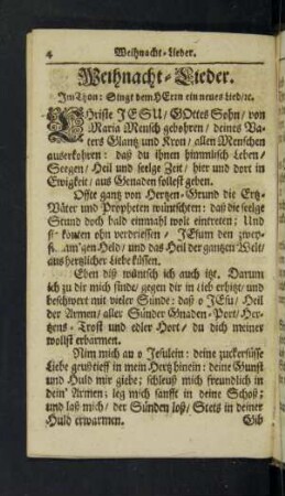 Weihnacht-Lieder.