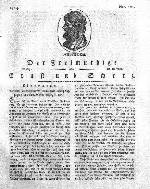 Nro. 121., Montag den 18. Juny