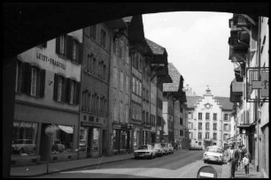 Aarau: Tordurchblick auf Rathausgasse