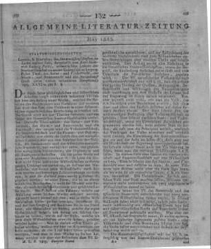 Pölitz, K. H. L.: Die Staatswissenschaften im Lichte unsrer Zeit. T. 1. Leipzig: Hinrichs 1823