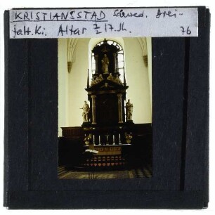 Kristianstad, Dreifaltigkeitskirche : Altar
