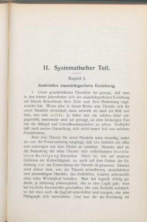 II. Systematischer Teil.