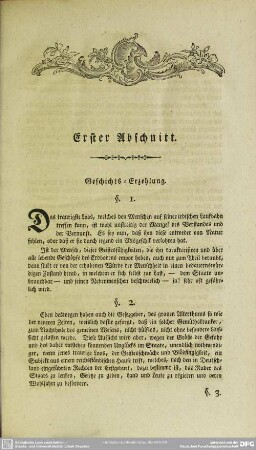 Erster Abschnitt. Geschichtserzählung