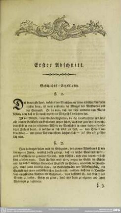 Erster Abschnitt. Geschichtserzählung