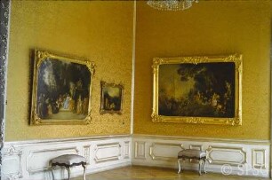 Berlin, Schloss Charlottenburg, Neuer Flügel, Gelbe Atlaskammer, R. 346.