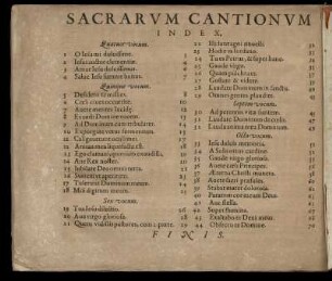 Sacrarum cantionum index