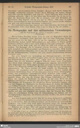 Die Photographie und ihre militairischen Verwendungen