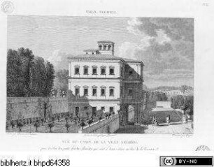 Choix des plus célèbres maisons de plaisance de Rome et de ses environs, Tafel 34: Vue du casin de la Villa Negroni