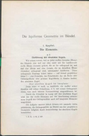 I. Kapitel. Die Elemente.