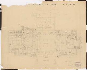 Stadthalle, Mülheim an der Ruhr Umbau: Grundriss Kellergeschoss 1:100