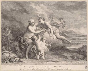 Zephyr und Flora ("A Zeffiro, da cui regno ebbe Flora [...]")
