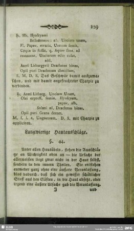Langwierige Hautausschläge