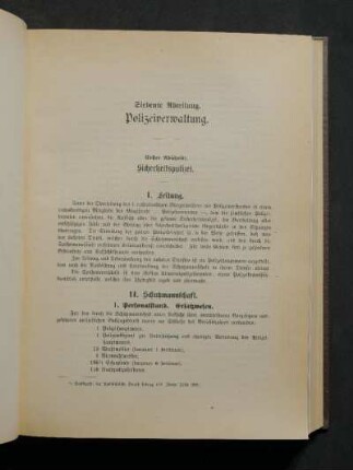 II. Schutzmannschaft.