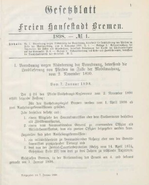 7. Januar-31. Dezember = No. 1-43