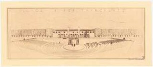 Haus der Arbeit mit Thingplatz Schinkelwettbewerb 1936: Thingplatz. Perspektivische Ansicht