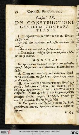 Caput IX: De constructione graduum comparationis