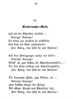 25. Kleidermacher-Muth.
