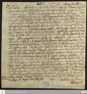 Brief von Justus Samuel Scharschmidt an August Hermann Francke.