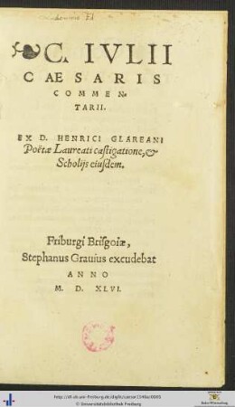 C. Ivlii Caesaris Commentarii