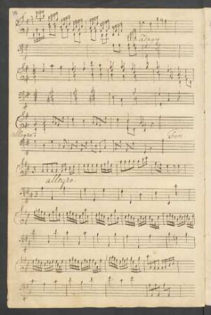 Allegro; cemb; A-Dur