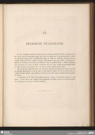 Spanische Stickereien