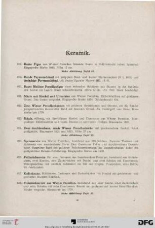 Keramik (Nr. 618-695)
