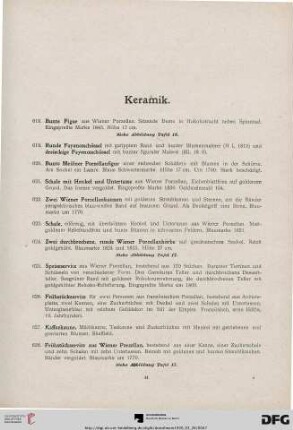 Keramik (Nr. 618-695)