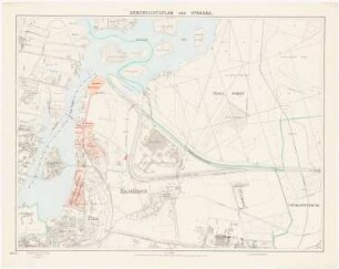 Verkehrsverbindung über die Havel, Berlin-Spandau Schinkelwettbewerb 1931: Lageplan 1:5000