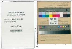 Entnazifizierung Franz Hoelter , geb. 13.04.1905 (Bahnbeamter)