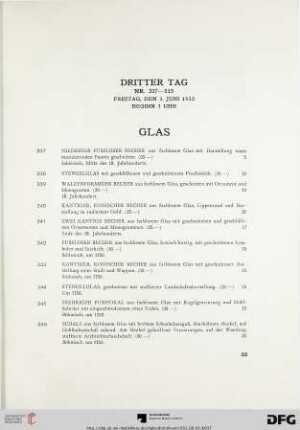 Glas (Nr. 337-372)