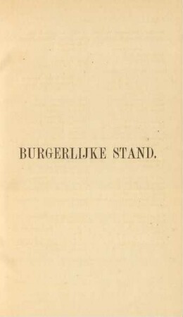 Burgerlijke stand
