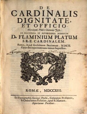 De cardinalis dignitate et officio