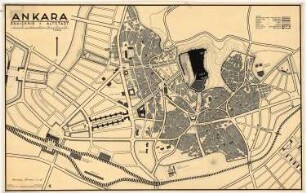 Gesamtbebauungsplan Ankara: Altstadt Grund- und Lageplan 1:2000