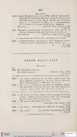 Tenth day´s sale (Nr. 2277 - 2485)