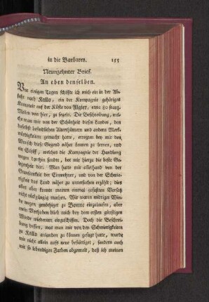 Neunzehnter Brief. An eben denselben.