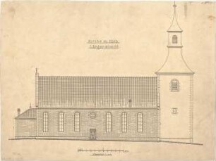 Dolmetsch, Heinrich; Korb; Ev. Pfarrkirche, Restaurierung - Längsschnitt