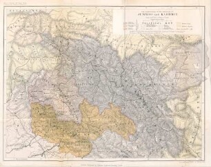 Jummoo and Kashmir political map