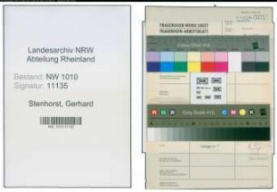 Entnazifizierung Gerhard Stenhorst , geb. (Polizei)