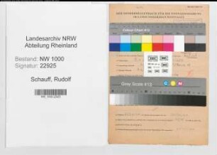 Entnazifizierung Rudolf Schauff, geb. 17.04.1906 (Regierungsrat)