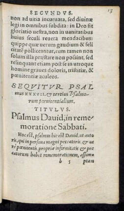 Sequitur Psalmus xxxvii. et tertius Psalmorum poenitentialium.