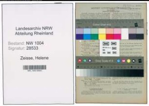 Entnazifizierung Helene Zeisse , geb. 09.07.1890 ()