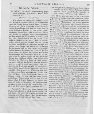 Guericke, H. E. F.: Ob Schrift? Ob Geist? Ein Comitat für die "Dachpredigt" des Herrn Pfarrer Wislicenus zu Halle. Halle: Mühlmann 1845