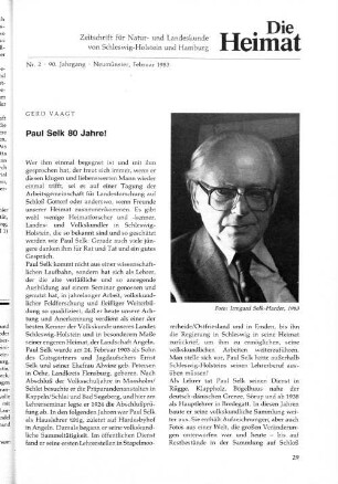 Paul Selk 80 Jahre!